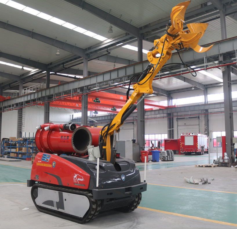RXR-JM200D Rescue Robotic Fire Fighting Vehicle Fire Fighter Robots 800m Visual Distance