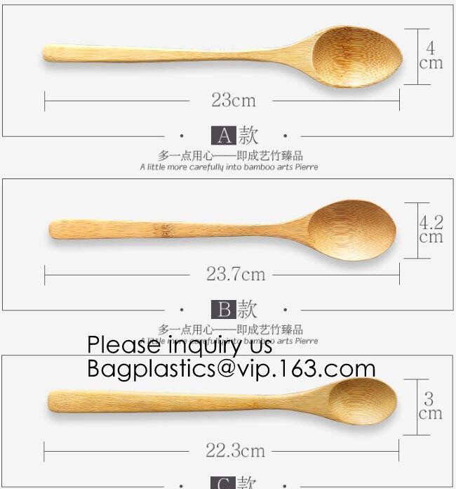Eco friendly 5 Pieces Fork Knife Spoon Bamboo Disposable Cutlery Set Reusable Bamboo Cutlery Travel Set Bagease pack