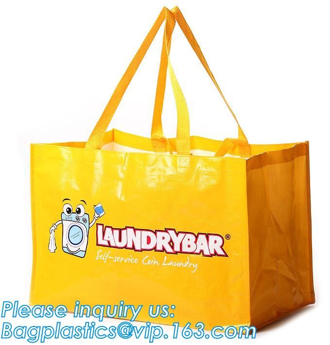 Fashion WaterProof PP Woven Laminated Handle Shopping Bag,fashion laminated reusable pp woven big shopping woven bag