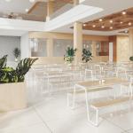 Multifunctional Restaurant Furniture Integrated Table And Chair Design Of Myidea