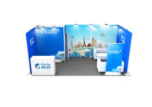 Quality Advertising custom tradeshow booth wholesale tension fabric exhibition booth wholesale