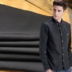 Solid 160GSM 100% Polyester 160D ATY Yarn Woven Cavalry Twill Gabardine Men