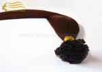 20 Inch Remy Human Hair Extensions 1.0 G Brown Pre Bonded Flat Tip Hair