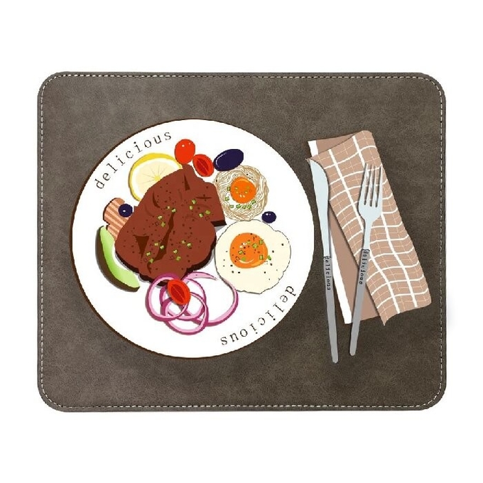 Blank Sublimation PU Leather Placemat For Sublimation Heat Transfer Printing