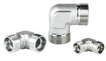 1C9 1D9 DIN Bite Type Tube Fittings 90 Degrees Elbow High Pressure Ball Valve