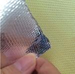 Aluminium Coated Woven Kevlar Fabric Lightweight 1680D Flame Retardant Cloth