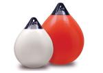 A Series PVC Boat Fender Red Inflatable Marine Buoy UV Protective For Yacht Dock