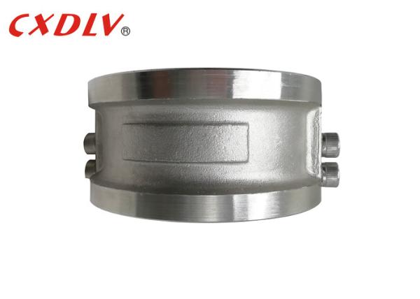 Stainless / Carbon Steel Dual Plate Check Valve Metal Hinged Wafer Style DN50