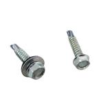 C-1022 Steel Self Drilling Concrete Screws Hex Flange Head With EPDM Washer