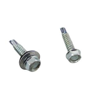 Quality C-1022 Steel Self Drilling Concrete Screws Hex Flange Head With EPDM Washer wholesale