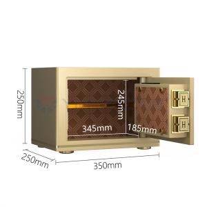 Quality Dual Alarm Office Safe Box H250mm Solid Steel Biometric Fingerprint Lock wholesale