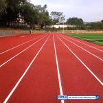 Permeable Eco Sports Flooring IAAF Synthetic Running Track