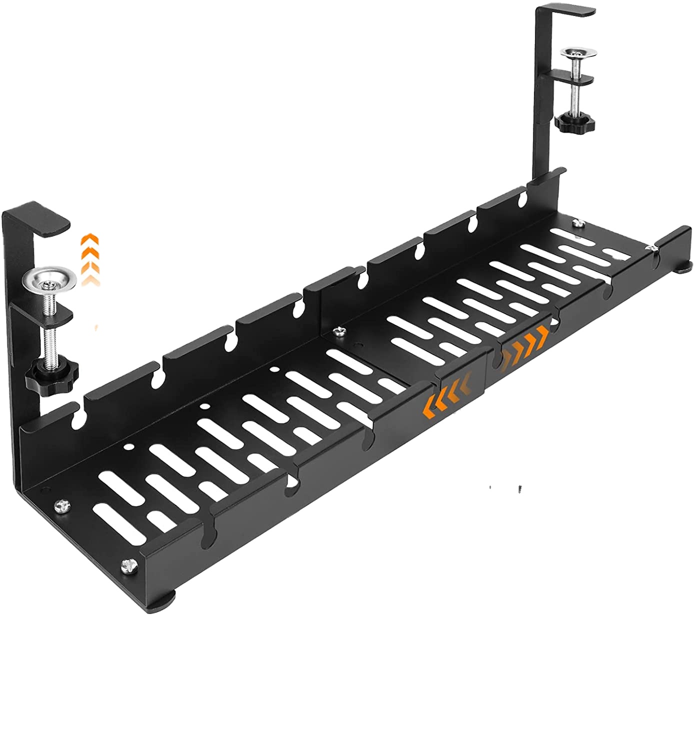 390x160x125mm Under Desk Retractable Cable Management Tray for Living Room DIY Project