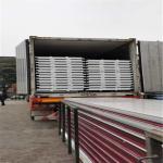 light weight 75mm wine red insulated sandwich panels for residential area