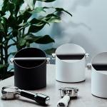 Logo Customizable Modern Durable White Stainless Steel Knock Box for Coffee Tea