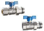 3610 3617 Nickel Plated Straight Type Flexible Male Nipple G1" Brass Ball Valve