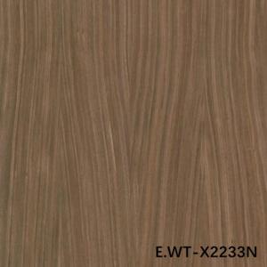 Quality High-End Engineered Wood Veneer European Walnut E.WT-X2233N Quarter Cut Straight Grain 0.6mm For Car Interior OEM wholesale