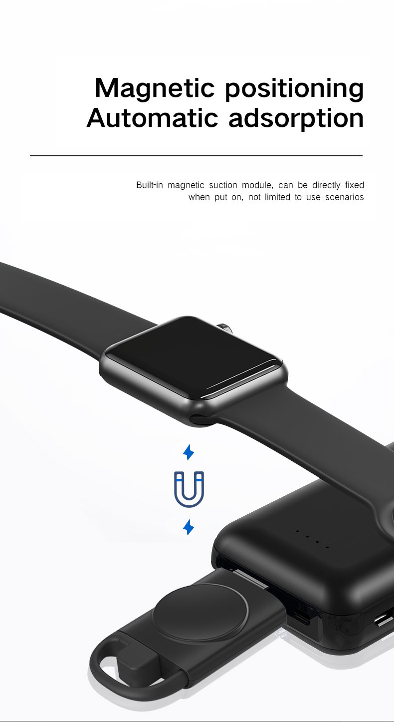 Apple Watch Wireless Magnetic Charger Lightweight 0.8 Ounces White Color 5V Input
