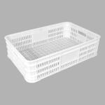 Food Grade Plastic Turnover Basket Customized Logo PP Vented Plastic Crate