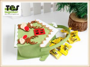Quality Christmas Candy handbag/ Felt bag /Nonwovens/Festival /gift/child wholesale