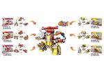 ABS Plastic Children's Building Block Sets 6 In 1 Convertabler Robot Vehicle