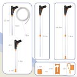 Long Nozzle Plastic Hygger Aquarium Gravel Cleaner