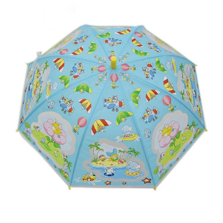 UPF Cartoon POE Small Umbrella For Kids 21 Inches