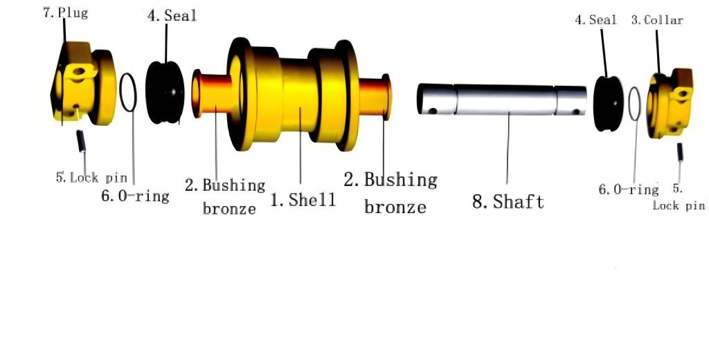 EC290 EC360 NO-1181-00721/1081-03910 8-12MM HRC53-57 Bulldozer Track Roller For Undercarriage Parts