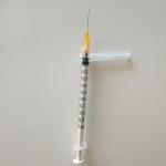 Medical CE & ISO prices disposable 1 ml syringe with injection needle