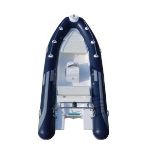 Quality 2022 new design orca hypalon 17ft long fiberglass rib boat rib520D with fuel tank more colors wholesale