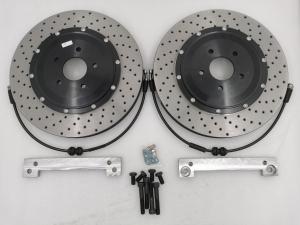 Quality 370*36mm Car Brake Disc Black Center Bell Brake Line Iron Bracket wholesale