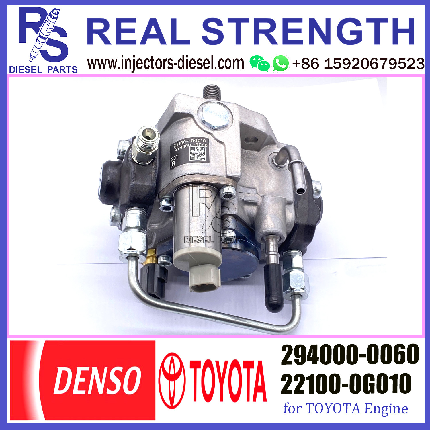 Diesel Denso Fuel Injection Pump 294000-0060 22100-0G010 For Toyota 1CD-FTV 22100-0G010