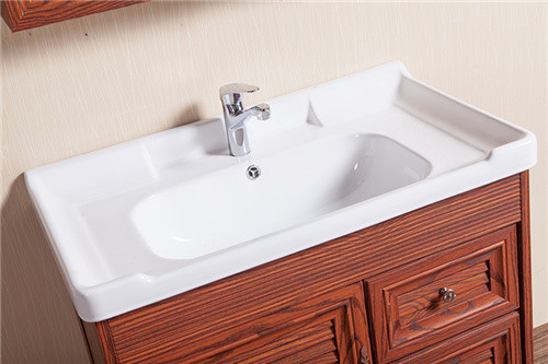 Aluminum Alloy Bathroom Sinks And Vanities With Mirror Cabinet / Two Drawers