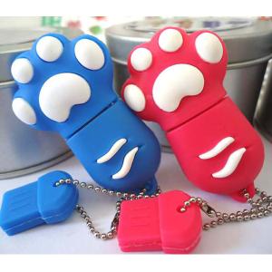 Quality Cute Cat Claw Carton USB Flash Drive, PVC Gift Usb 2.0 Cartoon Usb Stick Bulk Cheap wholesale
