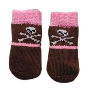 Quality Custom logo, design cute cotton pet socks with jacquard logo wholesale
