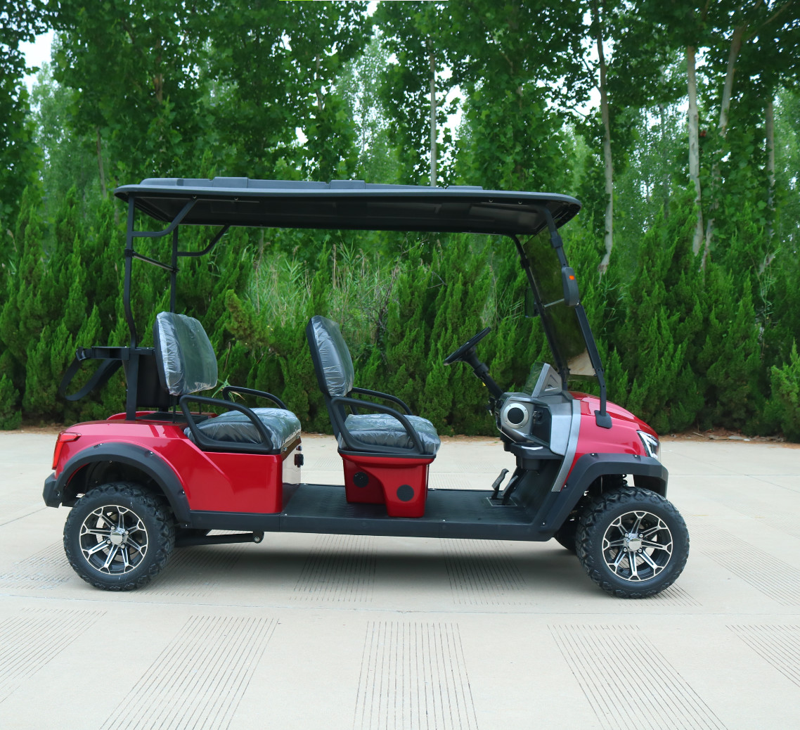Basic 4 Seat Electric Golf Buggy NEV Golf Cart With 4 KW AC Motor CE Certificates