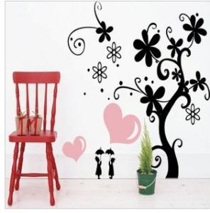Quality Removable Custom Wall Flower Stickers LY-059 / Decal Wall Stickers wholesale