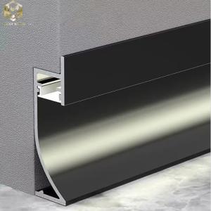 Quality Brushed Aluminium Skirting Profile With Led Lights Commercial Buliding wholesale