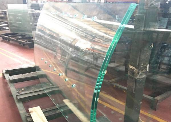 Heat Strengthened Bent Tempered Glass for Curved Handrail Glass