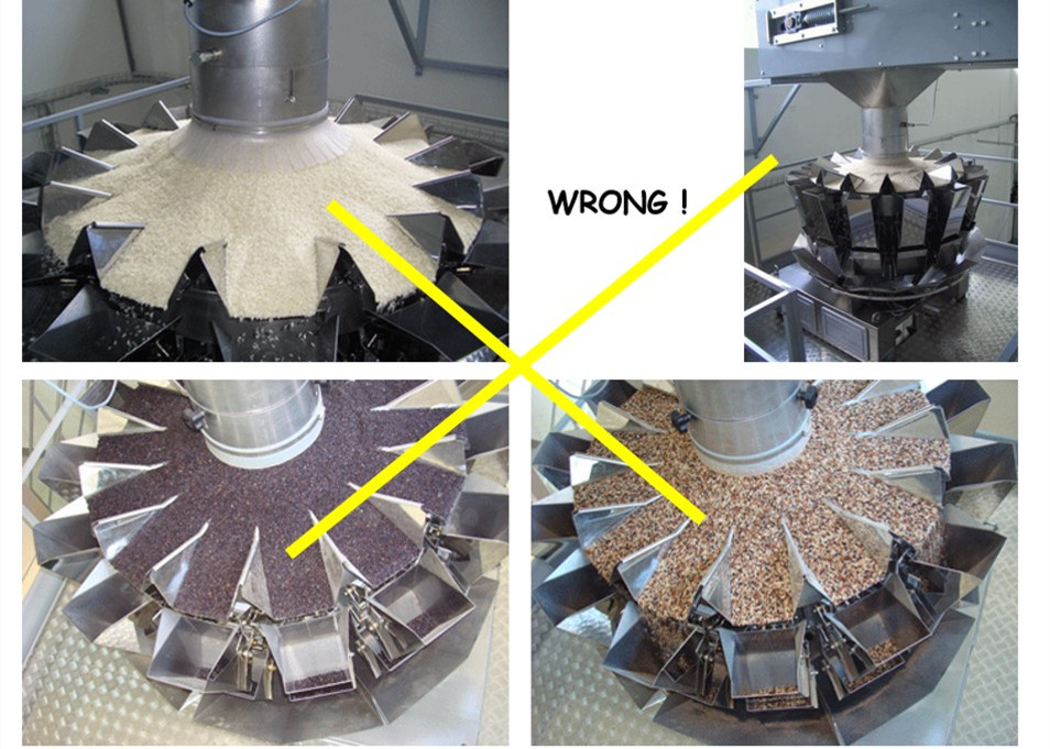 12Head Rice Cereals Grains Multihead Weigher Packing Machine VFFS Packing System