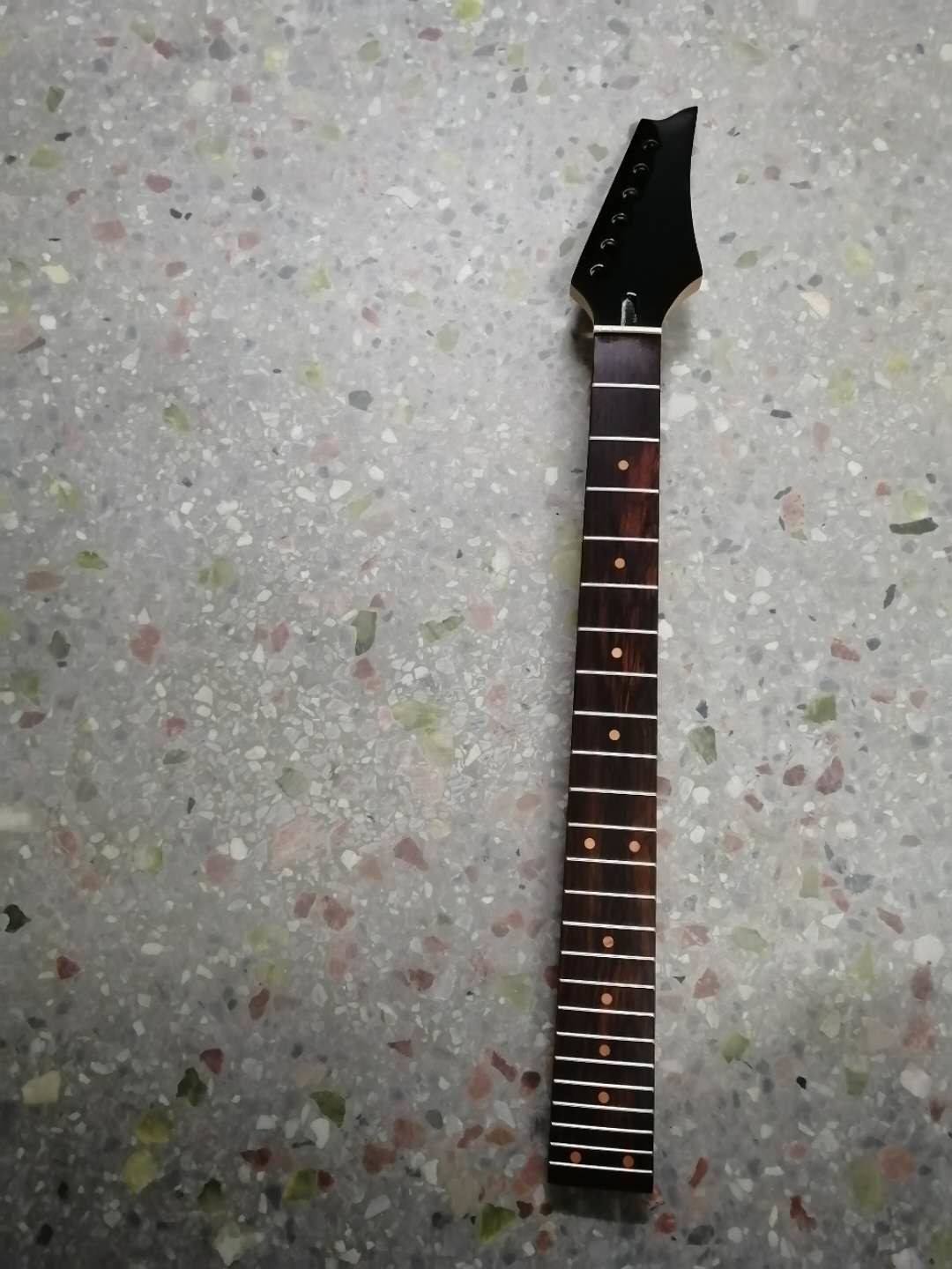 Custom Grand 22 Fret Roasted Maple Electric Guitar Neck for Handmade Tele Guitar Kits Gloss Finished with Bone Nut