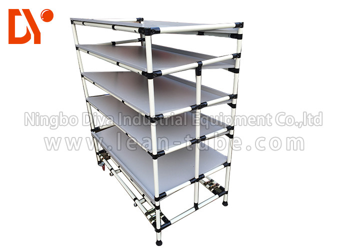 Aluminium Profile Tote Cart Yellow / Green Color Customer Size For Workshop