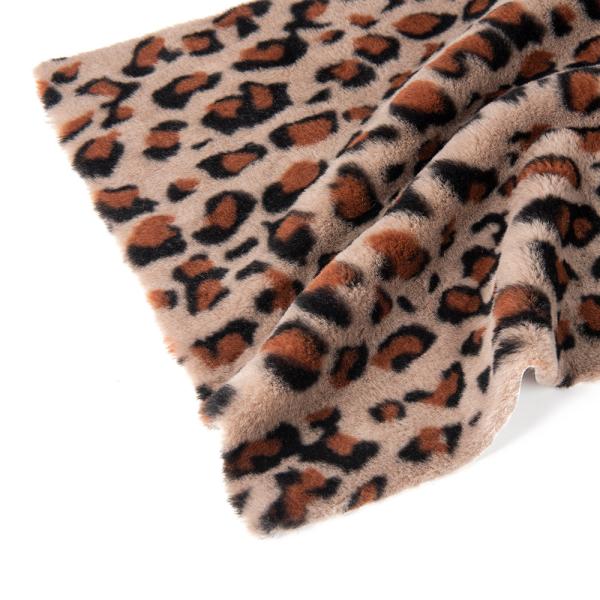 Printed Faux Rabbit Fur Curtain Fabric for Coat Scarf Shoes Bag Blanket 100D
