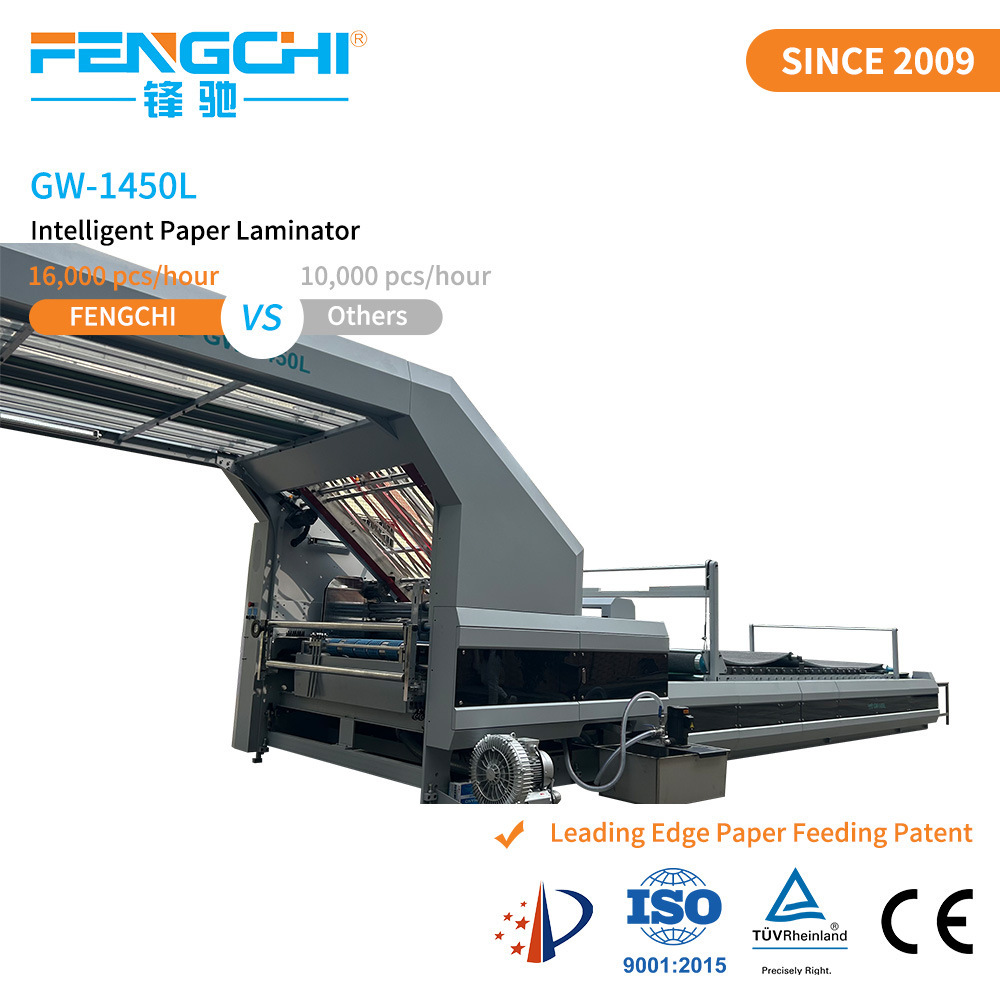 1450h Industrial Paper Cardboard Corrugated Flute Laminator Litho Lamination Machine