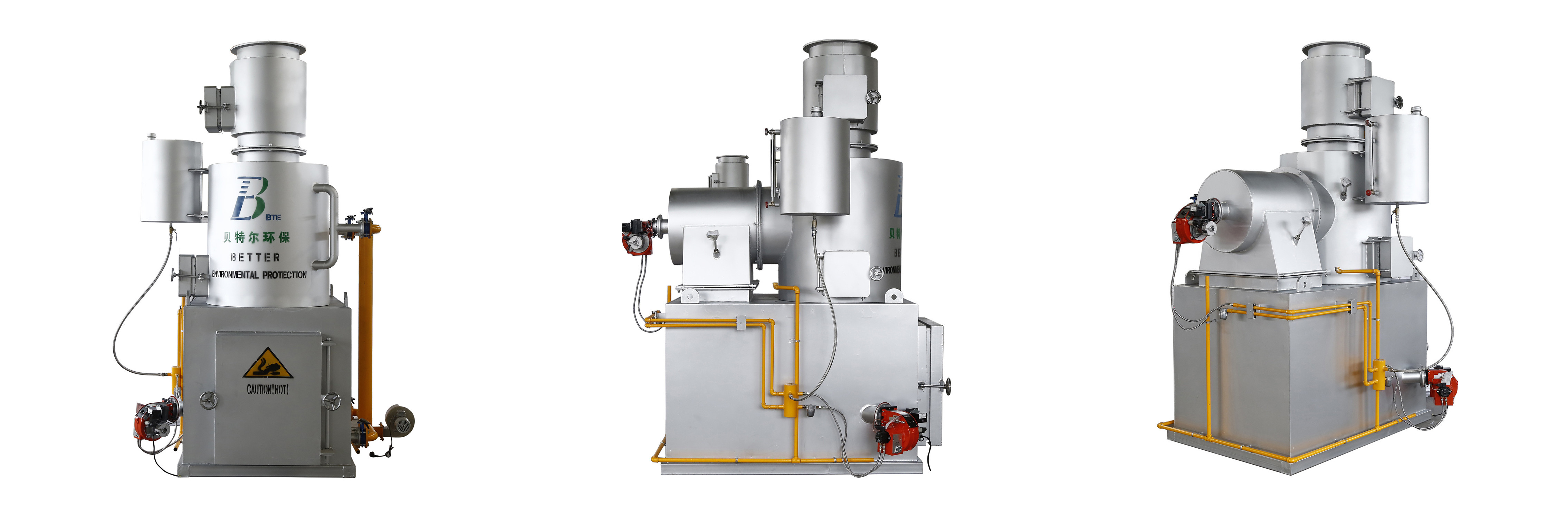 Incinerator pcb Scrap Waste Recycling Machines for Customized Capacity 10-500kgs/batch