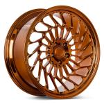 Professional custom alloy chrome 5x100 gold 18 24 inch rims gold colored car