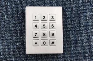 Quality IP68 waterproof rugged 12 keys metal keypads wholesale