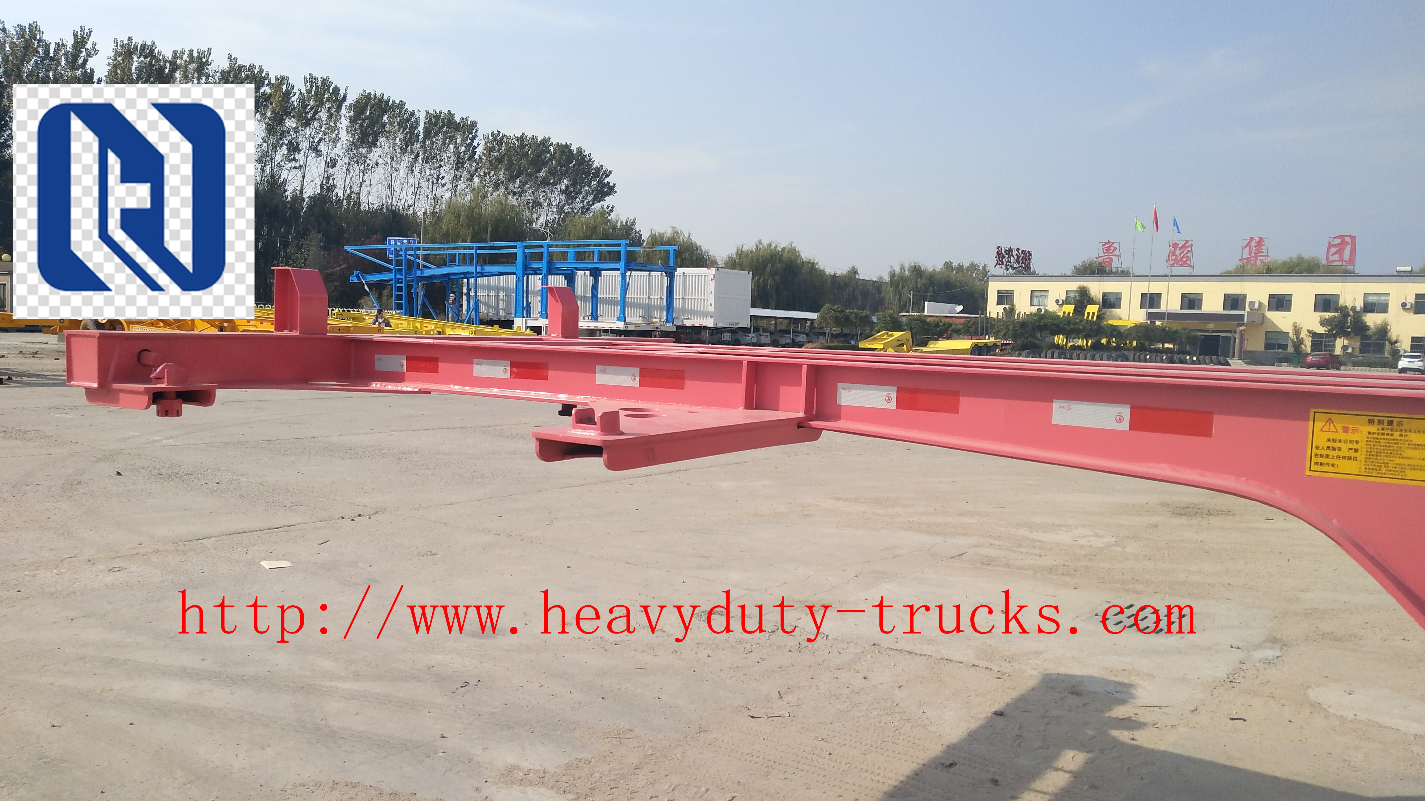 Cargo Lorry Semi Trailer 3 Axle Semi Trailer Trucks With Manual Transmission