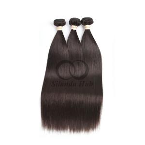 Quality #2 Dark Brown Straight Remy Human Hair Bundles Sew In Weave Bundles Brazilian Bundle Deals wholesale