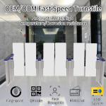 Security Pedestrian Fast Speed Turnstile Gate Rfid Card Swipe Identification